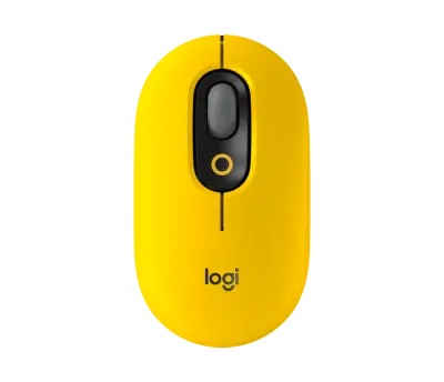 LOGITECH POP Mouse, brezžična miška, rumena