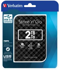 VERBATIM Store'n'Go 2TB USB 3.0 2,5'' črno-siv zunanji disk