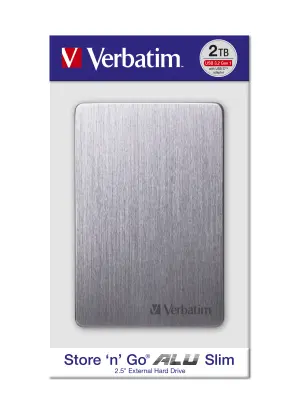 VERBATIM Store'n'Go ALU Slim 2TB USB 3.0 2,5'' Space Grey zunanji disk