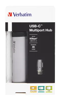 VERBATIM USB-C Multiport Hub USB-C/2xUSB3.0/HDMI (4K) priklopna postaja