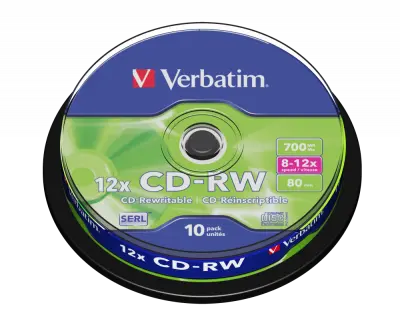 CD-RW SERL 700MB 12X SCRATCH RESISTANT SURFACE