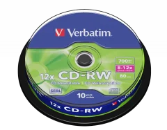 CD-RW SERL 700MB 12X SCRATCH RESISTANT SURFACE
