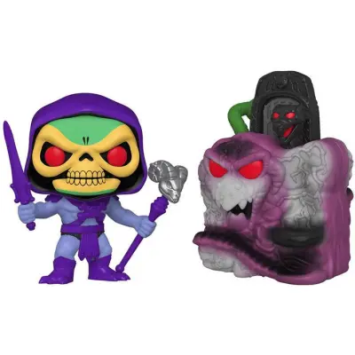 FUNKO POP TOWN: MOTU - SNAKE MOUNTAIN W/ SKELETOR figura