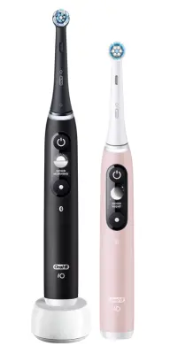 ORAL B iO6 DUO električna zobna ščetka, črna/roza