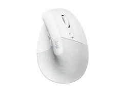 LOGITECH Lift, ergonomska brezžična miška, bela