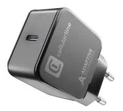 CELLULARLINE USB-C 15W črn hišni polnilec