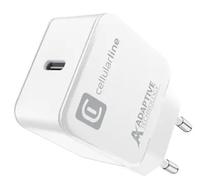 CELLULARLINE USB-C 15W bel hišni polnilec