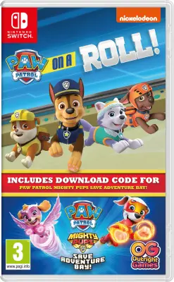 PAW PATROL: ON A ROLL! AND PAW PATROL: MIGHTY PUPS SAVE ADVENTURE BAY BUNDLE CIAB igra za nintedndo switch