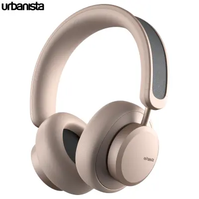 Brezžične SOLARNE slušalke URBANISTA LOS ANGELES, Bluetooth, ANC, USB-C, zlate (Sand Gold)
