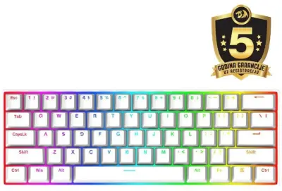 REDRAGON Dragonborn K630 Rgb bela mehanska tipkovnica