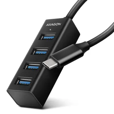 AXAGON USB-C 3.2, 4 vhodi (HUE-G1C) Slim razdelilnik