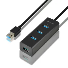 AXAGON Hub 7xUSB 3.0 40 cm USB-A + napajalnik
