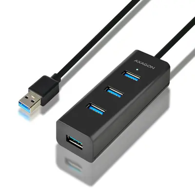 AXAGON Hub 7xUSB 3.0 40 cm USB-A + napajalnik
