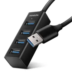 AXAGON Mini Hub 4xUSB 3.2 20 cm USB-A mini stikalo