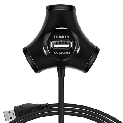 Axagon Hub 4xUSB 2.0 Trinity 120 cm USB-A/ razdelilnik