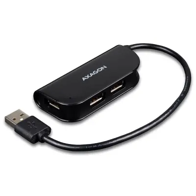 AXAGON Hub 4xUSB 2.0 Ready 20 cm USB-A stikalo