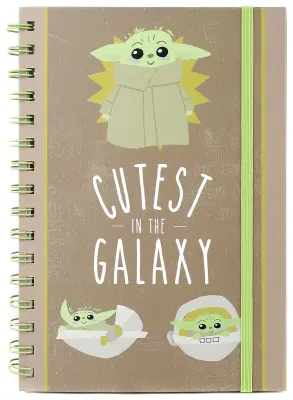PYRAMID STAR WARS: THE MANDALORIAN CUTEST IN THE GALAXY A5 beležka