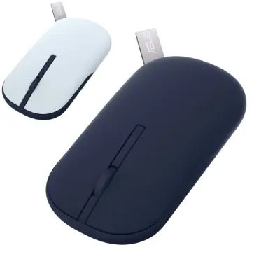 ASUS MD100 tiha BT,RF 2.4GHz brezžična miška modra