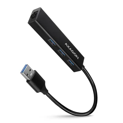 Axagon Hub 3xUSB 3.2+Giga Lan 20 cm USB-A/