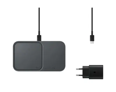 SAMSUNG 15W brezžična polnilna DUO postaja + ADAPTER + KABEL