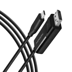 AXAGON USB-C na DisplayPort 4K/60Hz 1,8 m kabel
