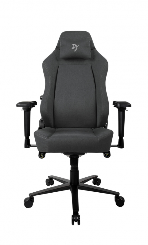 Arozzi Primo mehka tkanina temno siva gaming stol