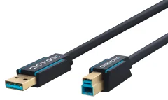 Clicktronic 70093 Kabel USB A/B 3.0 3,0m