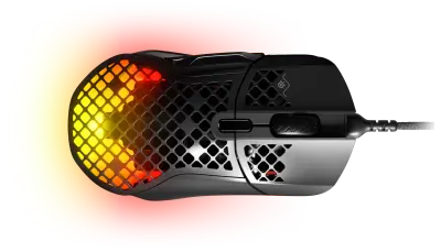 SteelSeries gaming miška Aerox 5 črna/