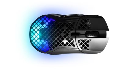 SteelSeries brezžična gaming miška Aerox 5 črna/