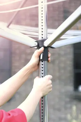 Brabantia zunanji sušilnik Lift-O-Matic za perila 50m sivo