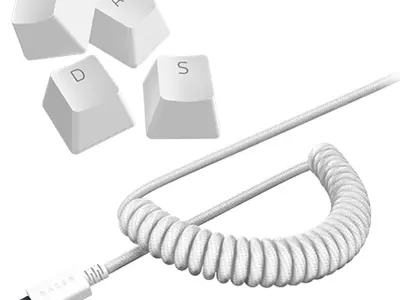 RAZER PBT Keycap Upgrade Set komplet tipk Mercury White