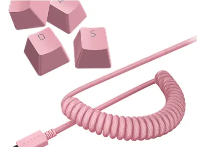 RAZER PBT Keycap Upgrade Set komplet tipk Quartz Pink