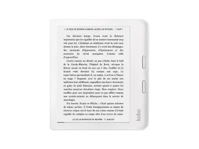 KOBO Libra 2, 7'' Touch, 32GB WiFi e- bralnik, bel