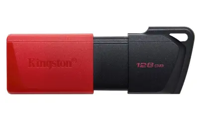 KINGSTON 128GB DT Exodia M, 3.2 Gen1, črno rdeč, drsni priključek USB disk