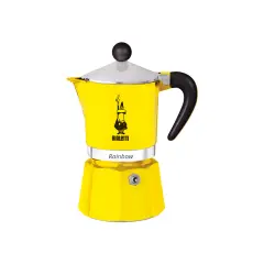 BIALETTI Rainbow kafetiera za 1 skodelico rumena
