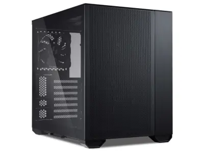 LIAN LI O11 Air Mini, ATX, Midi-Tower računalniško ohišje kaljeno steklo, črno