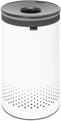 BRABANTIA 60L okrogel koš za perilo bel