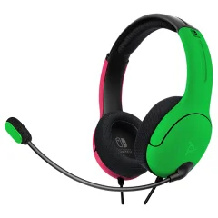 PDP NINTENDO SWITCH LVL40 žične slušalke pink zelene
