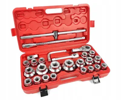 Komplet račne 26 delni set 3/4″ in 1″ – 12 kotne vtičnice 21-65mm