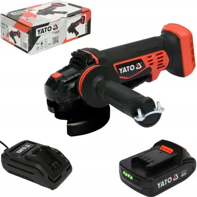 Komplet 125mm akumulatorski kotni brusilnik 18V 2Ah