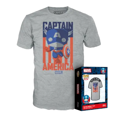FUNKO BOXED TEE: MARVEL - CAPTAIN AMERICA