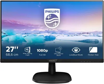 Philips 68,5 cm 27" 273V7QDSB 1920x1080 IPS 5ms VGA DVI HDMI sRGB Monitor