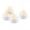 GOOBAY LED 3.8x3.7cm set 4 bela čajna lučka s časovnikom