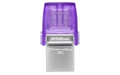 KINGSTON USB C & USB DISK 256GB DT microDuo3G3, 3.2 Gen1, OTG, plastičen s pokrovčkom