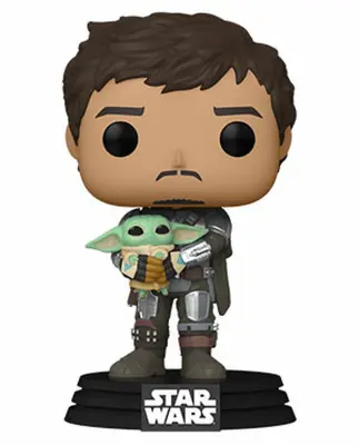FUNKO POP: STAR WARS - MANDALORIAN - MANDO HOLDING CHILD figura