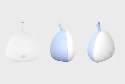 VAVA otroška nočna lučka Little Chick modra