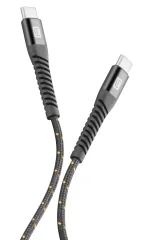 CELLULARLINE TETRA kevlar USB-C - USB-C kabel, 200 cm