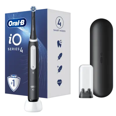 ORAL B iO4 električna zobna ščetka, črna