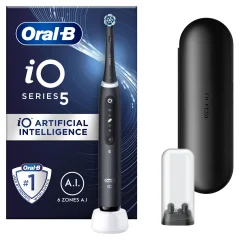 ORAL-B iO5 električna zobna ščetka, črna