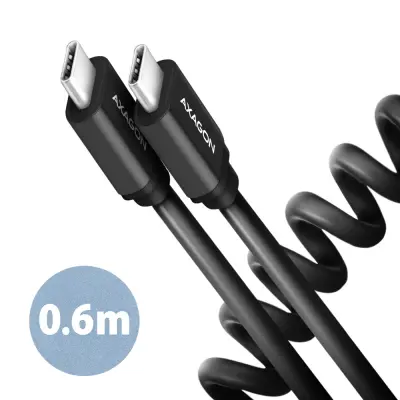 AXAGON twisted kabel USB-C na USB-C 2.0